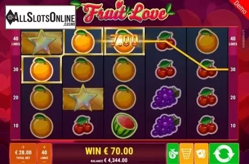 Win Screen 1. Fruit Love from Gamomat