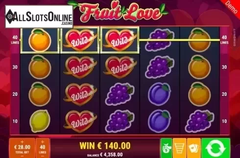 Win Screen 2. Fruit Love from Gamomat