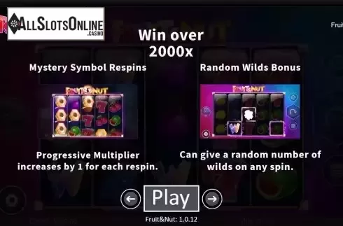 Features screen