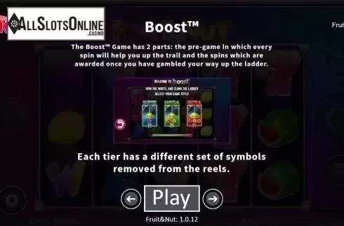 Boost screen