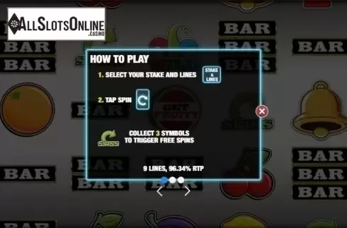 Paytable 1. Get Fruity from Nektan