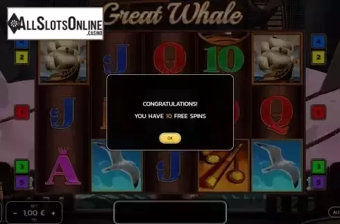 Free Spins screen 2
