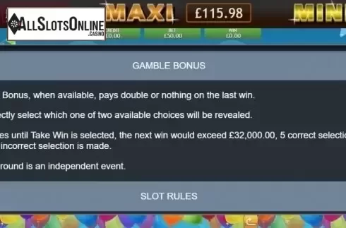 Gamble Bonus. Happy Birthday Jackpot from Eyecon