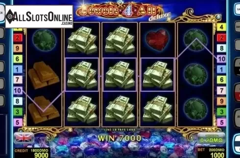 Game workflow . Jewels 4 All Deluxe	 from Novomatic