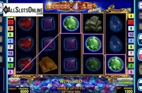 Game workflow 3. Jewels 4 All Deluxe	 from Novomatic