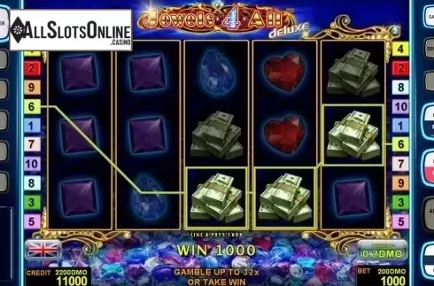 Game workflow 2. Jewels 4 All Deluxe	 from Novomatic