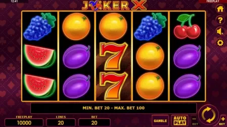 Joker X slot screenshot 1