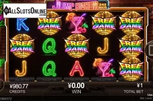 Free Spins Win Screen