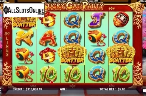 Win Scatter. Lucky Cat Party from Slot Factory