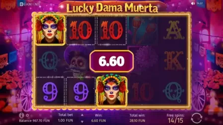 Lucky Dama Muerta slot screenshot 7