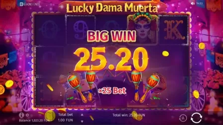 Lucky Dama Muerta slot screenshot 3