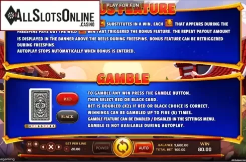 Features 1. Lucky Roaster from EAgaming