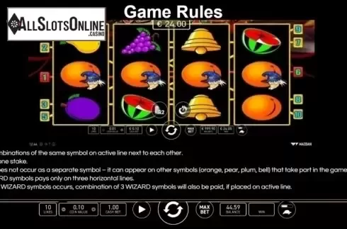 Game Rules. Magic Hot 4 from Wazdan