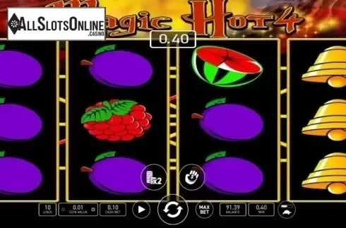 Win Screen. Magic Hot 4 from Wazdan