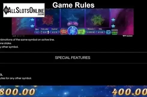 Game Rules. Magic Stars 3 from Wazdan