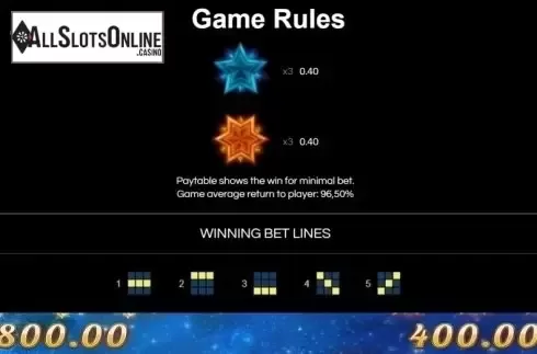 Game Rules. Magic Stars 3 from Wazdan
