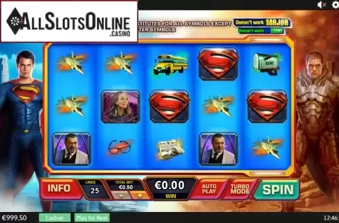 Screen 2. Man of Steel from Playtech