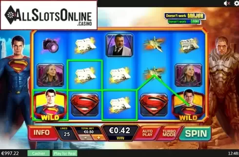 Screen 4. Man of Steel from Playtech