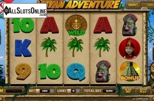 Game Workflow screen. Mayan Adventure from Capecod Gaming