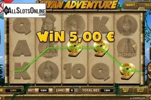 Win Screen . Mayan Adventure from Capecod Gaming