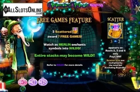 Screen3. Merlins Magic Respins Christmas from NextGen