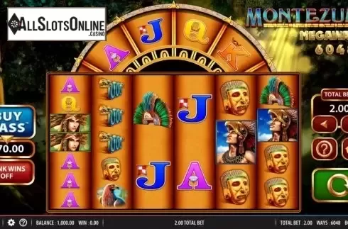 Reel Screen. Montezuma Megaways from WMS