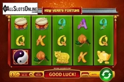 Game Workflow screen . New Year's Fortune from Skywind Group