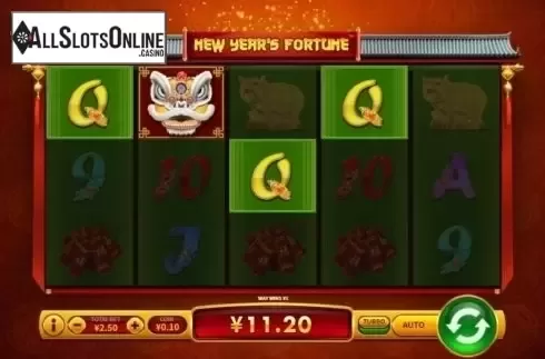 Win Screen . New Year's Fortune from Skywind Group