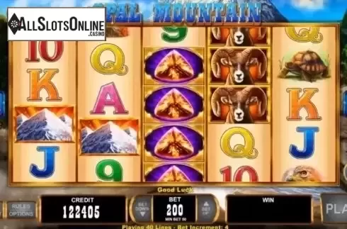 Reel Screen. Opal Mountain from Wild Streak Gaming