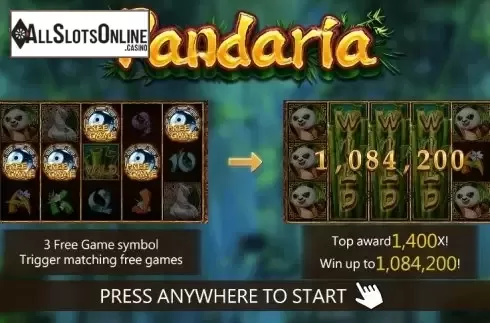 Start screen. Pandaria from Dragoon Soft