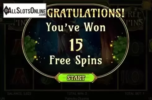 Free Spins screen 2