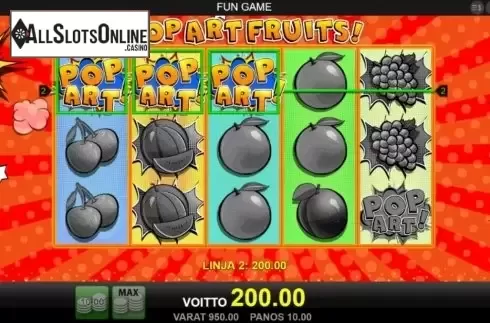Win Screen 2. Pop Art Fruits from Merkur