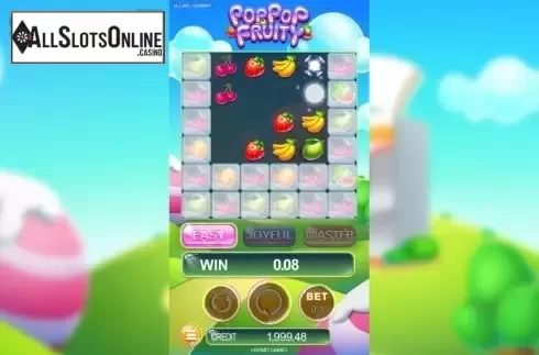 Win screen 2. Pop Pop Fruity from JDB168