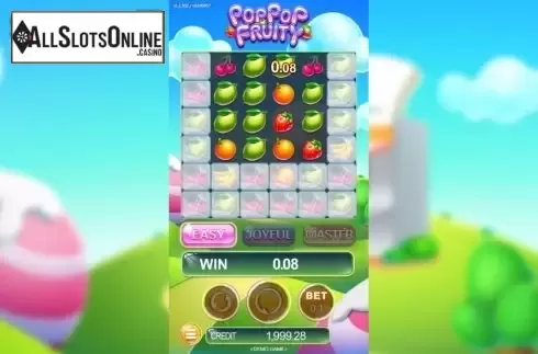 Win screen 3. Pop Pop Fruity from JDB168