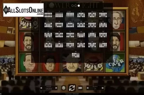 Paylines screen