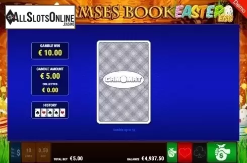 Gamble. Ramses Book Easter Egg from Gamomat