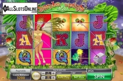 Win Screen 3. Samba Spins from Genii