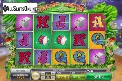 Win Screen 2. Samba Spins from Genii