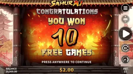 Samur.A.I slot screenshot 3
