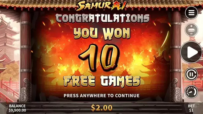 Samur.A.I slot screenshot 3