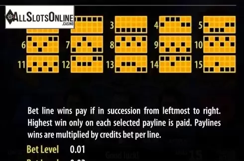 Paytable 4. Slot Cup from World Match