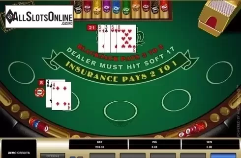Game Screen. Spanish 21 Blackjack (Microgaming) from Microgaming