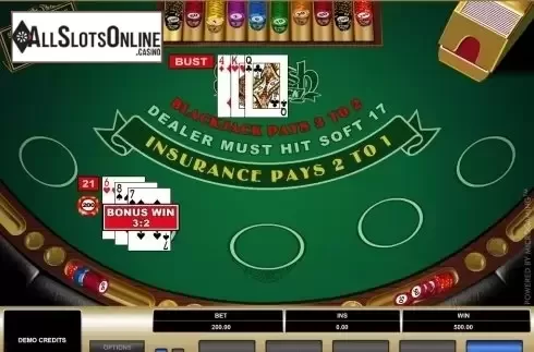 Game Screen. Spanish 21 Blackjack (Microgaming) from Microgaming
