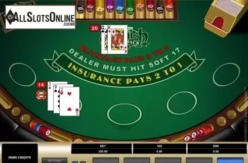Game Screen. Spanish 21 Blackjack (Microgaming) from Microgaming