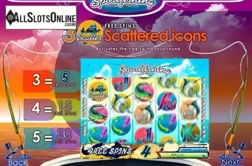 Screen4. Sportsfishing from MultiSlot