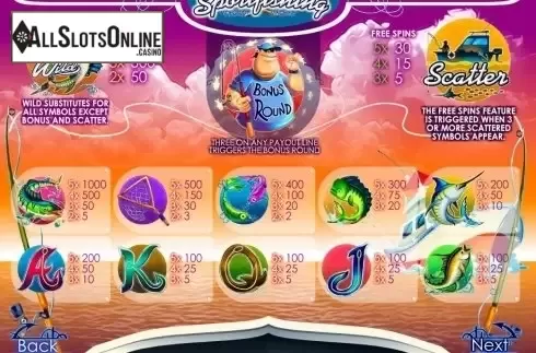 Screen2. Sportsfishing from MultiSlot