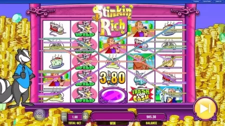 Stinkin' Rich slot screenshot 2