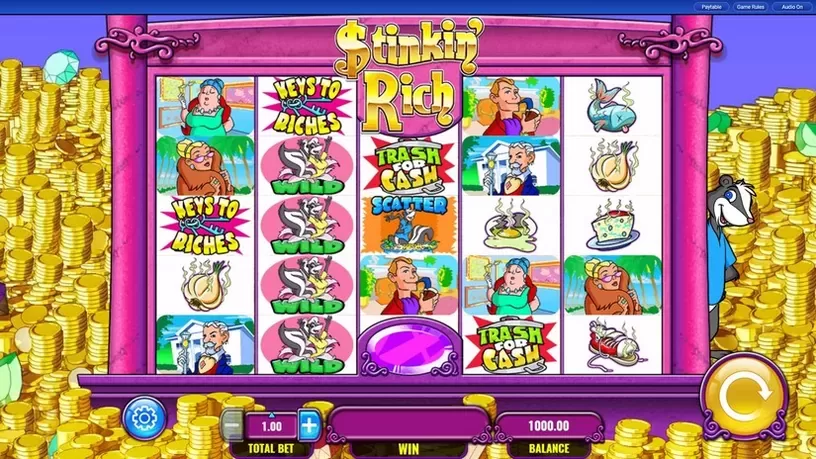 Stinkin' Rich slot screenshot 1