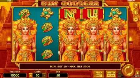 Sun Goddess slot screenshot 1