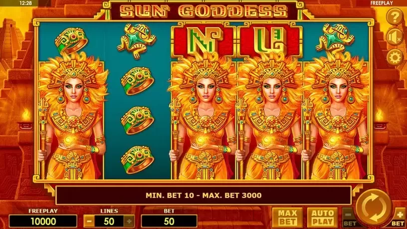 Sun Goddess slot screenshot 1